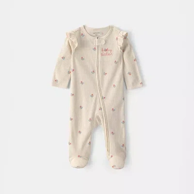 Carter's Baby Girls Sleep And Play In Neutral