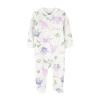 Carter's Baby Girls Sleep And Play In White