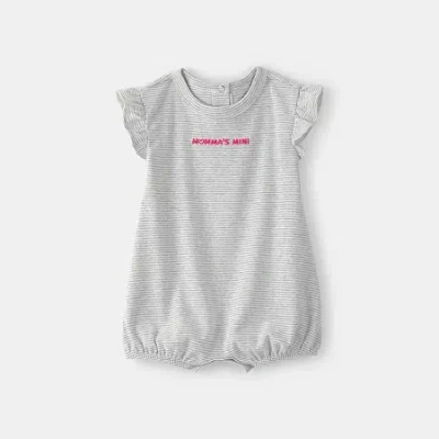 Carter's Baby Girls Sleeveless Romper In Gray