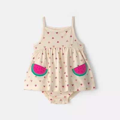 Carter's Baby Girls Sleeveless Sundress In Neutral