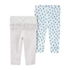 Carter's Baby Girls Straight Regular Fit Pull-on Pant In Multi