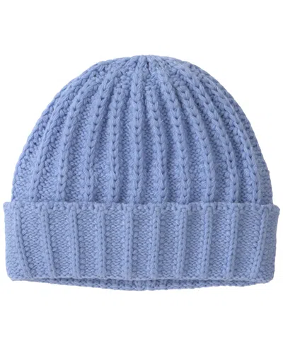Carter's Baby Girls' Super Comfy Lounge Ribbed Foldover-cuff Beanie In Blue