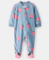 Carter's Baby Girls 2-way Zip Sleep And Play Coverall In Multi