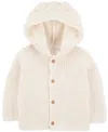 Carter's Baby Unisex Hooded Long Sleeve Button Cardigan