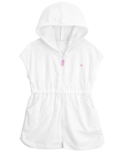 Carter's Baby Terry Swimsuit Cover Up In White