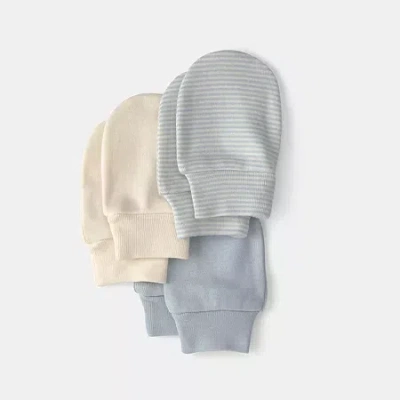 Carter's Baby Unisex 3-pc. Multi-pack Baby Mittens In Blue