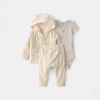Carter's Baby Unisex 3-pc. Pant Set In White