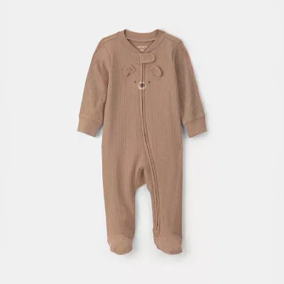 Carter's Baby Unisex Animal Sleep And Play In Brown
