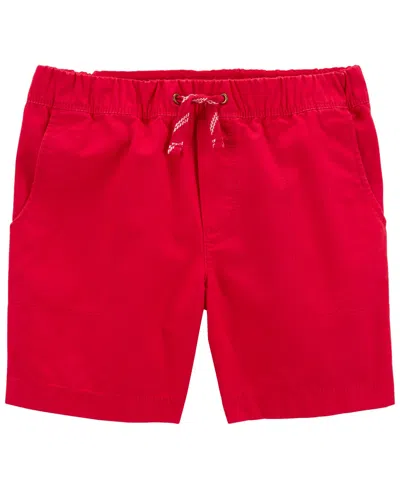 Carter's Kids' Big Boys Pull On Terrain Shorts In Red
