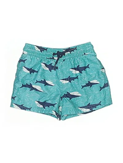 Pre-owned Carter's Kids' Board Shorts In Blue