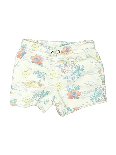 Pre-owned Carter's Kids' Board Shorts In Ivory
