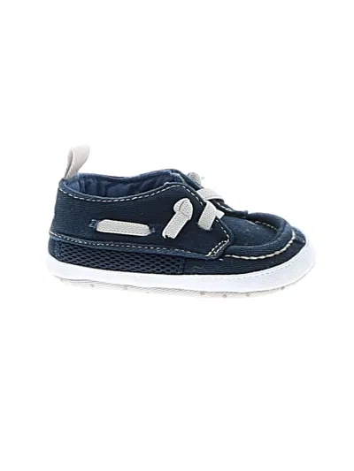 Pre-owned Carter's Babies' Booties In Blue