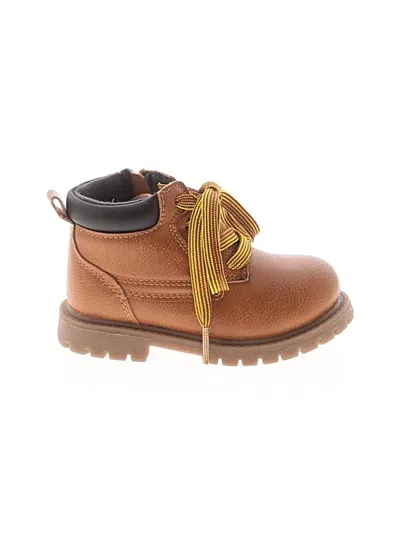 Pre-owned Carter's Kids' Booties In Brown