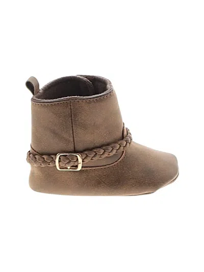 Pre-owned Carter's Babies' Booties In Brown