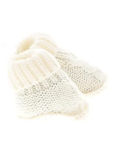 Pre-owned Carter's Babies' Booties In Ivory