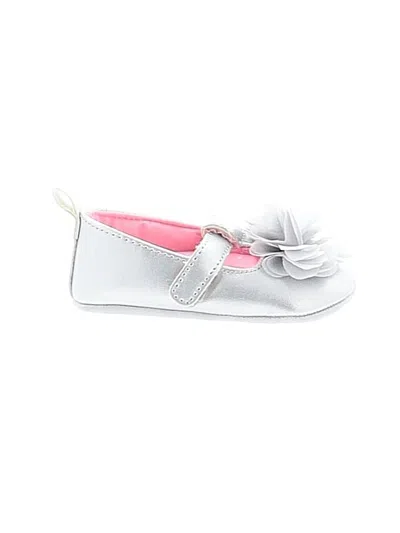 Pre-owned Carter's Babies' Booties In Silver