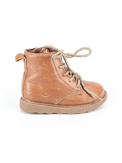 Pre-owned Carter's Kids' Boots In Brown