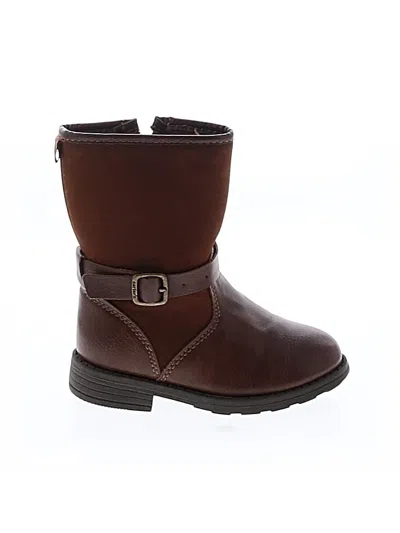 Pre-owned Carter's Kids' Boots In Brown