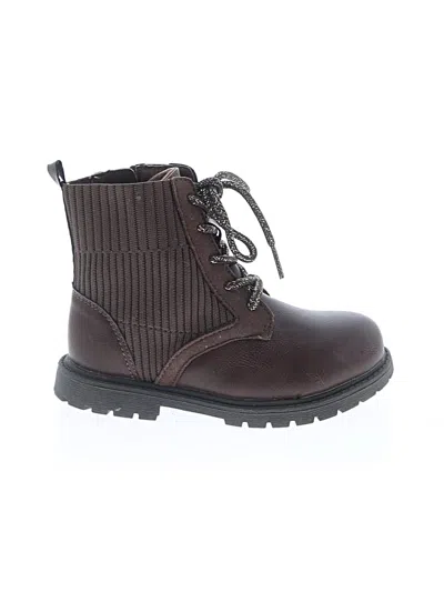 Pre-owned Carter's Kids' Boots In Brown