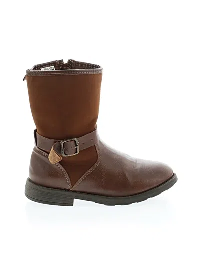 Pre-owned Carter's Kids' Boots In Brown