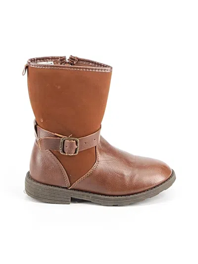 Pre-owned Carter's Kids' Boots In Brown