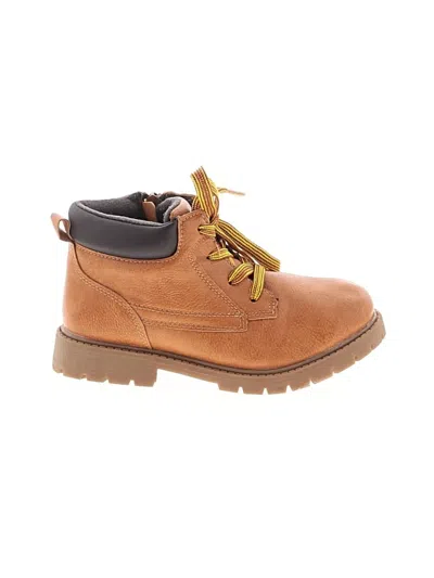 Pre-owned Carter's Kids' Boots In Tan