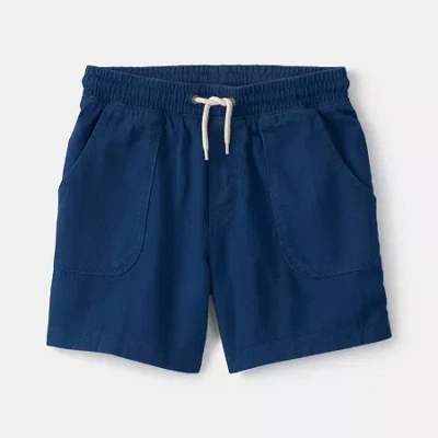 Carter's Kids' Boys Mid Rise Pull-on Short In Blue