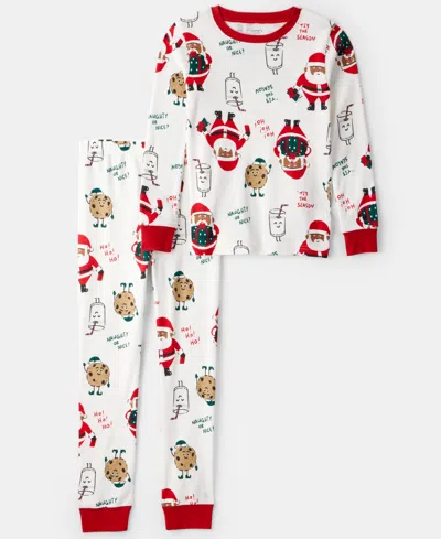 Carter's Kids' Boys And Girls 4-12 2-piece Long-sleeve Top And Pajama Set In Multi