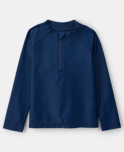 Carter's Babies' Boys' Toddler 2t-5t Long-sleeve Rashguard In Blue