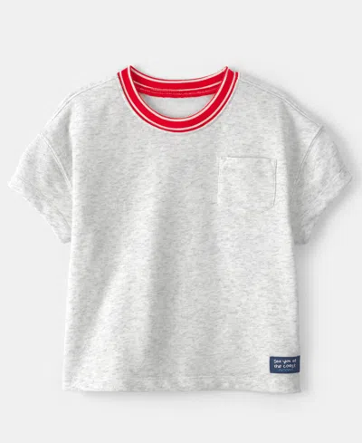 Carter's Babies' Boys' Toddler 2t-5t Pocket French Terry T-shirt In White