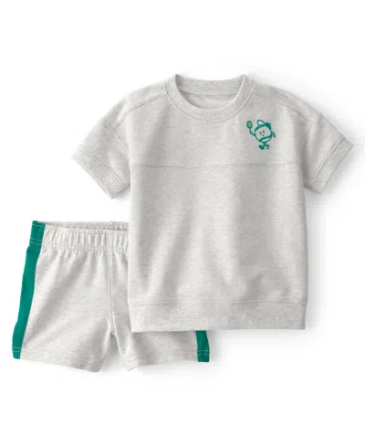 Carter's Babies' Boys' Toddler 2t-5t Pickleball Top & Short, 2-piece Set In Gray