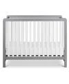 Carter's By Davinci Colby 4-in-1 Low-profile Convertible Crib In White,grey