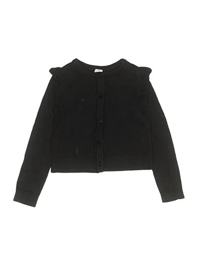 Pre-owned Carter's Kids' Cardigan Sweater In Black