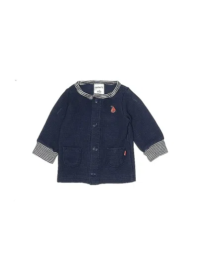 Pre-owned Carter's Babies' Cardigan Sweater In Blue