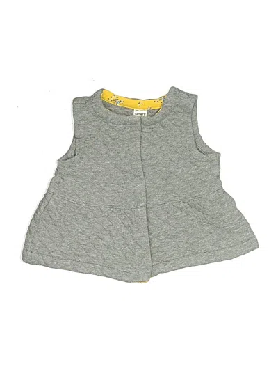 Pre-owned Carter's Kids' Cardigan Sweater In Gray