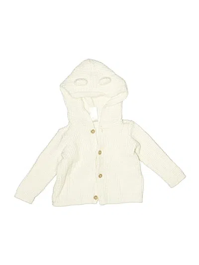 Pre-owned Carter's Babies' Cardigan Sweater In Ivory
