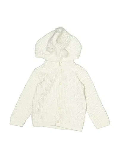 Pre-owned Carter's Babies' Cardigan Sweater In Ivory