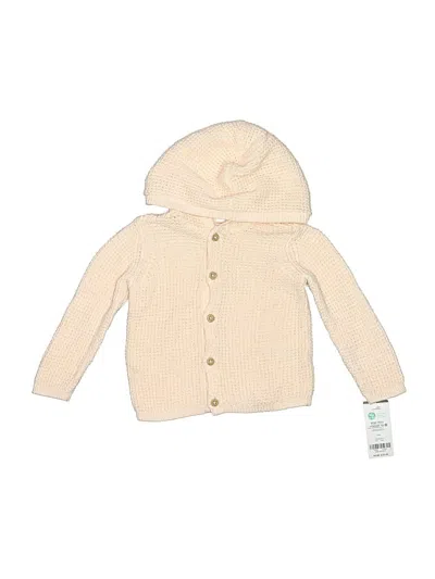 Pre-owned Carter's Babies' Cardigan Sweater In Ivory