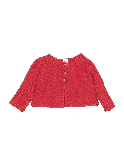 Pre-owned Carter's Babies' Cardigan Sweater In Red