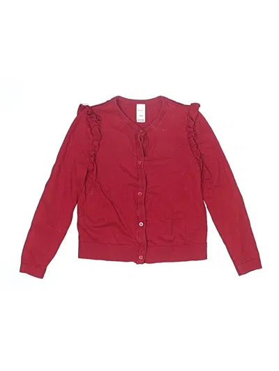 Pre-owned Carter's Kids' Cardigan Sweater In Red