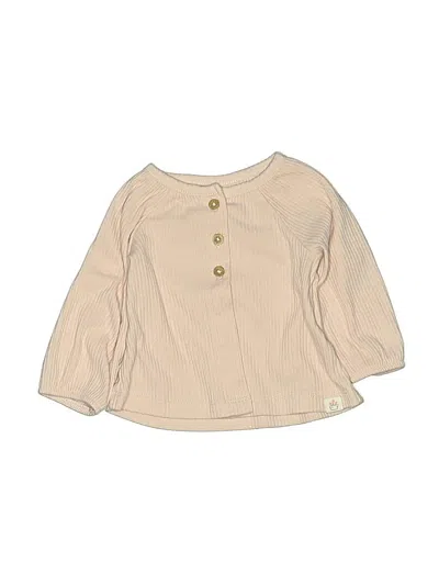 Pre-owned Carter's Babies' Cardigan Sweater In Tan