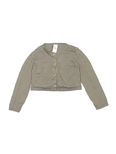 Pre-owned Carter's Kids' Cardigan Sweater In Tan