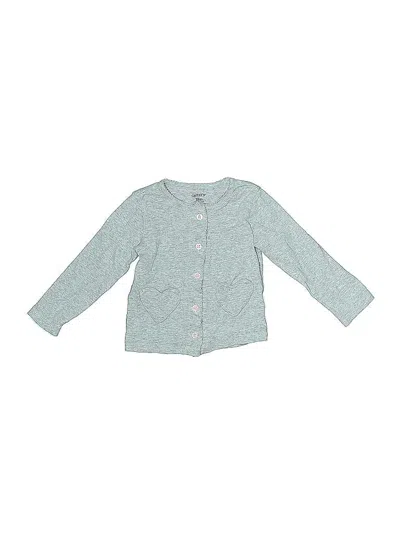 Pre-owned Carter's Babies' Cardigan Sweater In Teal