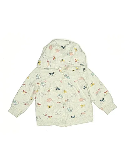 Pre-owned Carter's Kids' Cardigan Sweater In White