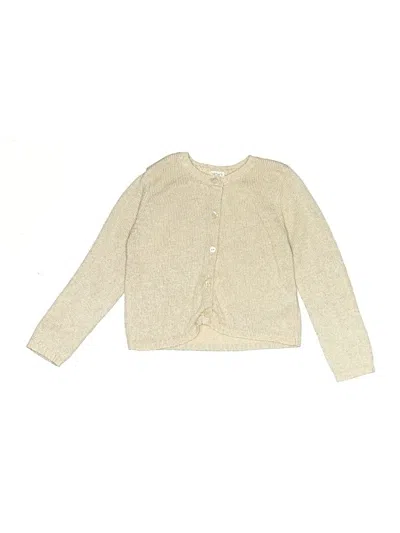 Pre-owned Carter's Kids' Cardigan Sweater In White