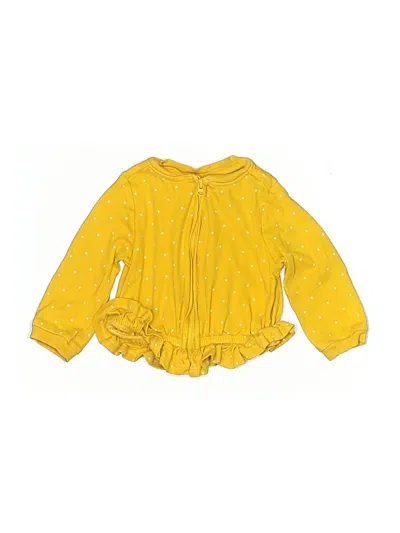 Pre-owned Carter's Babies' Cardigan Sweater In Yellow