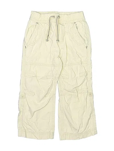 Pre-owned Carter's Kids' Cargo Pants In White