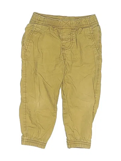 Pre-owned Carter's Kids' Cargo Pants In Yellow