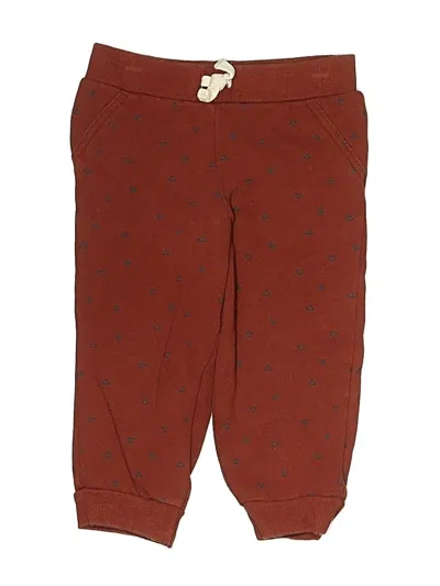 Pre-owned Carter's Kids' Casual Pants In Burgundy