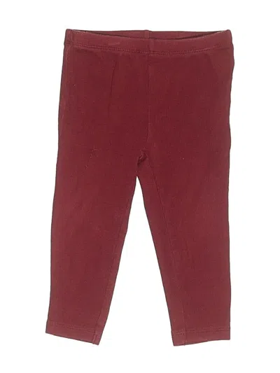 Pre-owned Carter's Kids' Casual Pants In Burgundy